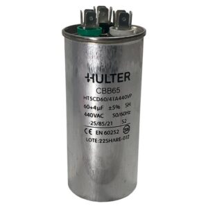 CAPACITOR DUPLO 60 + 4 UF 380V